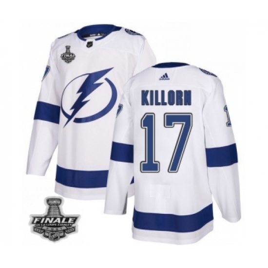 Men's Adidas Lightning 18 Ondrej Palat Blue Home Authentic 2021 Stanley Cup Jersey