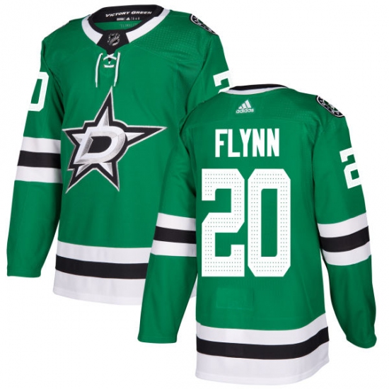 Men's Adidas Dallas Stars 20 Brian Flynn Authentic Green Home NHL Jersey