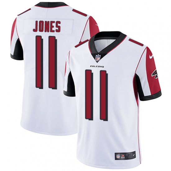 Men's Nike Atlanta Falcons 11 Julio Jones White Vapor Untouchable Limited Player NFL Jersey