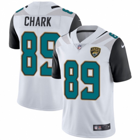 Men's Nike Jacksonville Jaguars 89 DJ Chark White Vapor Untouchable Limited Player NFL Jersey