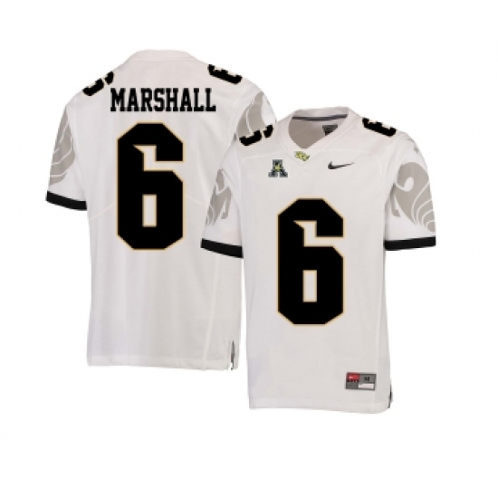 UCF Knights 6 Brandon Marshall White College Football Jersey