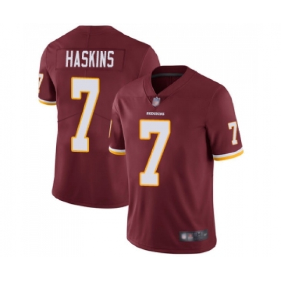 Men's Washington Redskins 7 Dwayne Haskins Burgundy Red Team Color Vapor Untouchable Limited Player Football Jersey