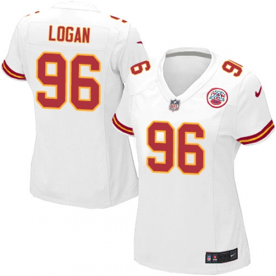 Women's Nike Kansas City Chiefs 96 Bennie Logan Game White NFL Jersey