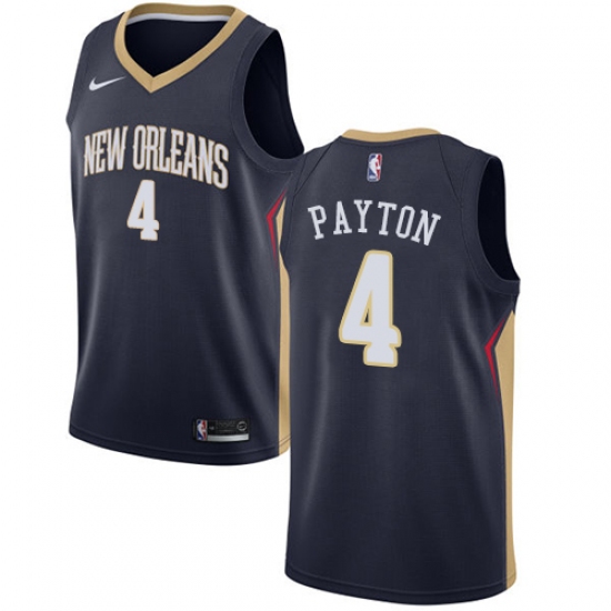 Youth Nike New Orleans Pelicans 4 Elfrid Payton Swingman Navy Blue NBA Jersey - Icon Edition