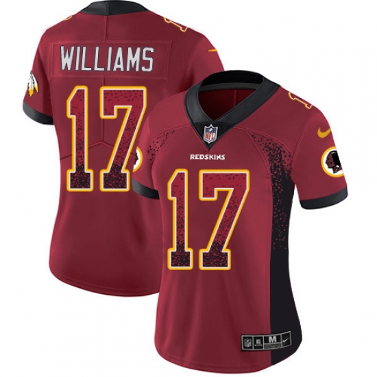 Women's Nike Washington Redskins 17 Doug Williams Limited Red Rush Drift Fashion NFL Jersey