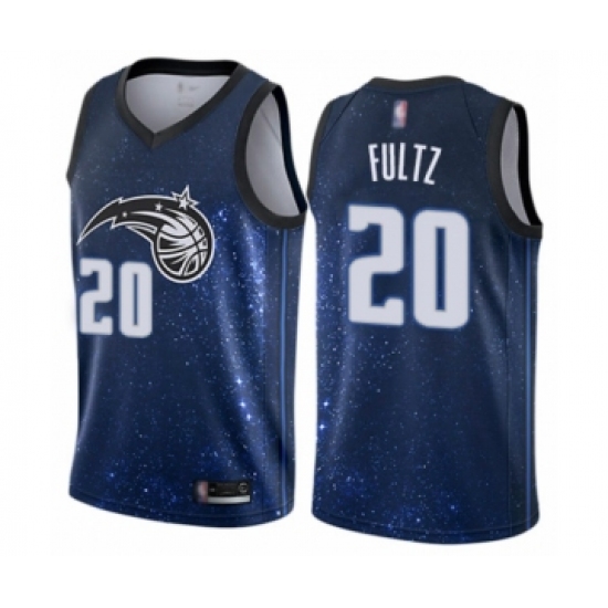 Men's Orlando Magic 20 Markelle Fultz Authentic Blue Basketball Jersey - City Edition