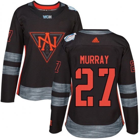 Women's Adidas Team North America 27 Ryan Murray Premier Black Away 2016 World Cup of Hockey Jersey