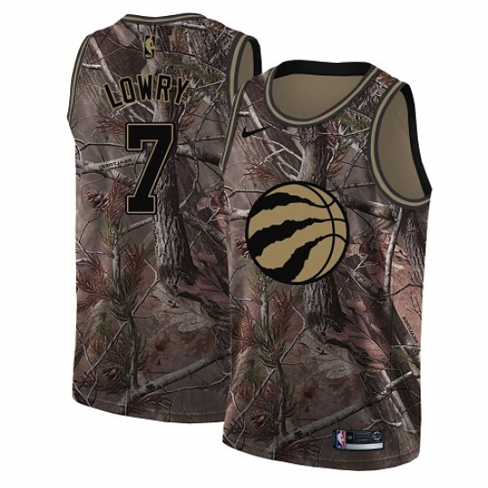 Men's Nike Toronto Raptors 7 Kyle Lowry Swingman Camo Realtree Collection NBA Jersey