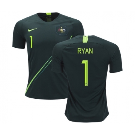 Australia 1 Ryan Away Soccer Country Jersey