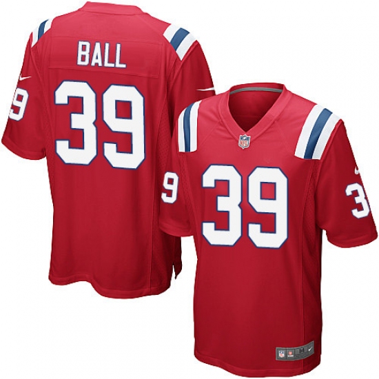 Men's Nike New England Patriots 39 Montee Ball Game Red Alternate NFL Jersey