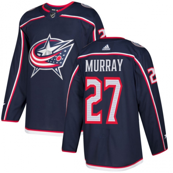 Men's Adidas Columbus Blue Jackets 27 Ryan Murray Authentic Navy Blue Home NHL Jersey