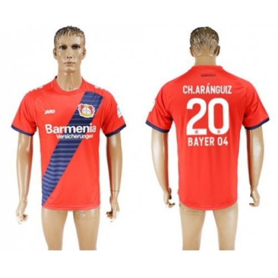 Bayer Leverkusen 20 Ch.Aranguiz Away Soccer Club Jersey