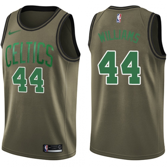 Men's Nike Boston Celtics 44 Robert Williams Swingman Green Salute to Service NBA Jersey