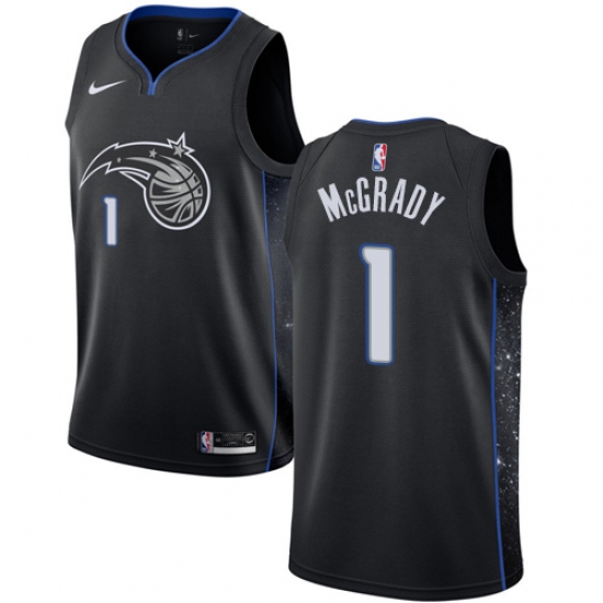 Youth Nike Orlando Magic 1 Tracy Mcgrady Swingman Black NBA Jersey - City Edition