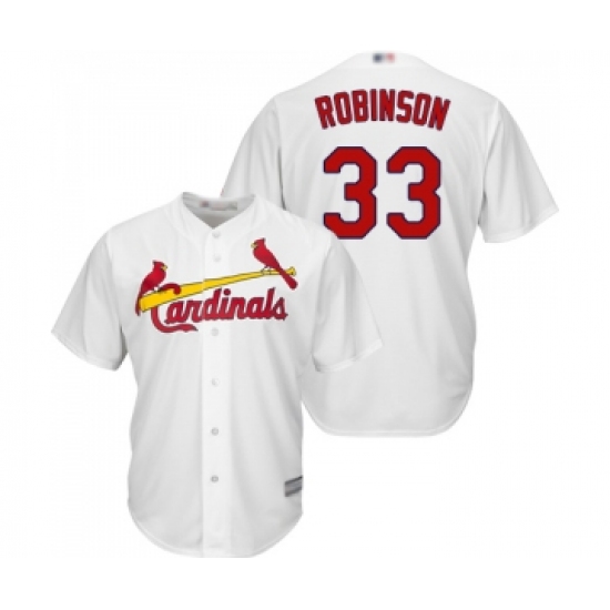 Youth St. Louis Cardinals 33 Drew Robinson Replica White Home Cool Base Baseball Jersey