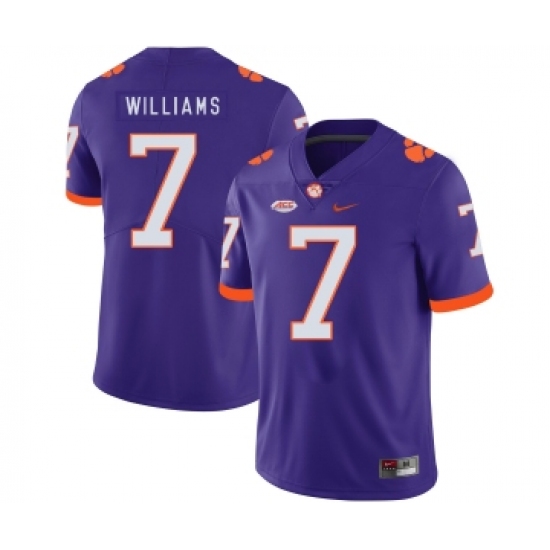 Clemson Tigers 7 Mike Williams Purple Nike College Football Jersey