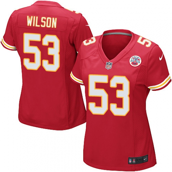 Women's Nike Kansas City Chiefs 53 Ramik Wilson Game Red Team Color NFL Jersey