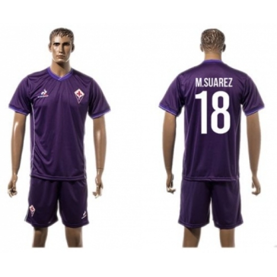 Florence 18 M.Suarez Home Soccer Club Jersey