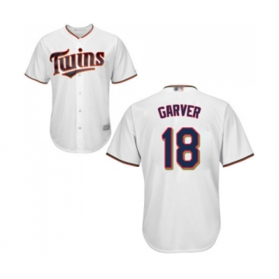 Youth Minnesota Twins 18 Mitch Garver Replica White Home Cool Base Baseball Jersey