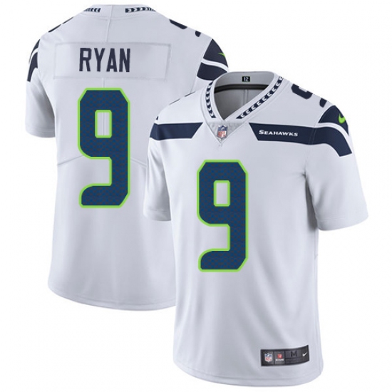 Youth Nike Seattle Seahawks 9 Jon Ryan Elite White NFL Jersey