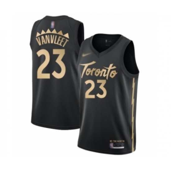 Youth Toronto Raptors 23 Fred VanVleet Swingman Black Basketball Jersey - 2019 20 City Edition