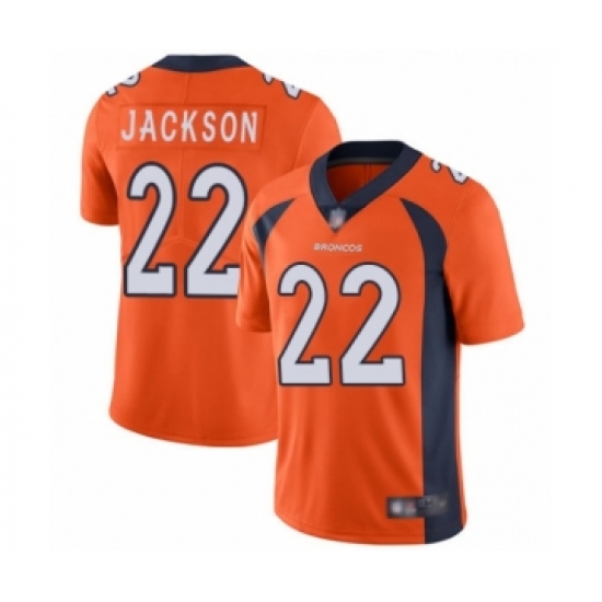 Youth Denver Broncos 22 Kareem Jackson Orange Team Color Vapor Untouchable Limited Player Football Jersey