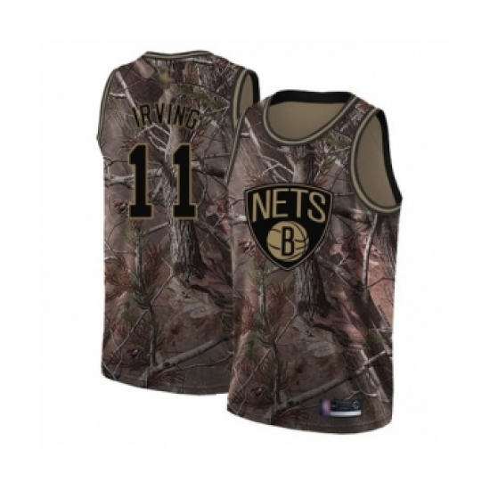 Youth Brooklyn Nets 11 Kyrie Irving Swingman Camo Realtree Collection Basketball Jersey