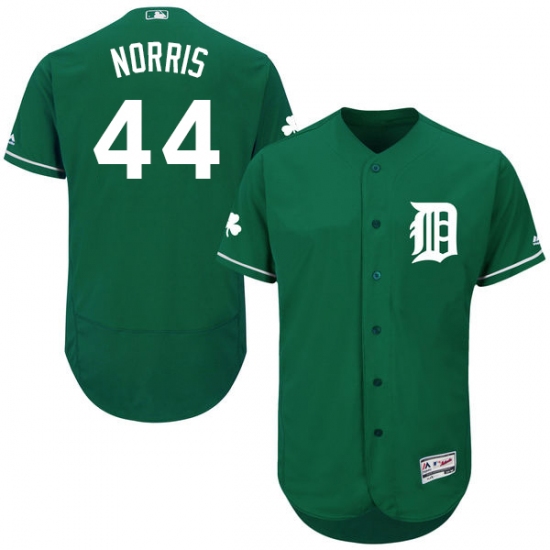 Men's Majestic Detroit Tigers 44 Daniel Norris Green Celtic Flexbase Authentic Collection MLB Jersey