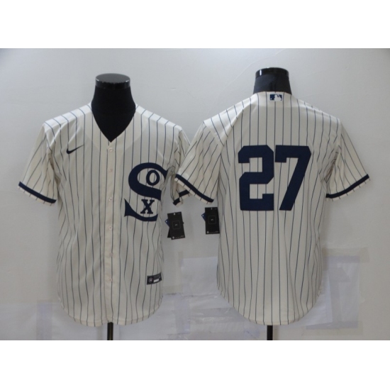 Men's Chicago White Sox 27 Lucas Giolito Cream Game 2021 Field of Dreams Jersey