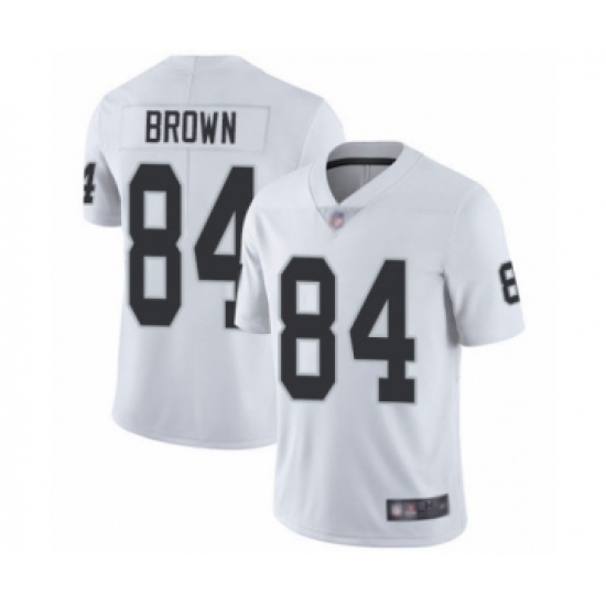 Men's Oakland Raiders 84 Antonio Brown White Vapor Untouchable Limited Player Football Jersey