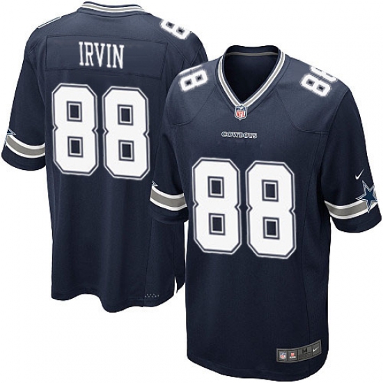 Men's Nike Dallas Cowboys 88 Michael Irvin Game Navy Blue Team Color NFL Jersey