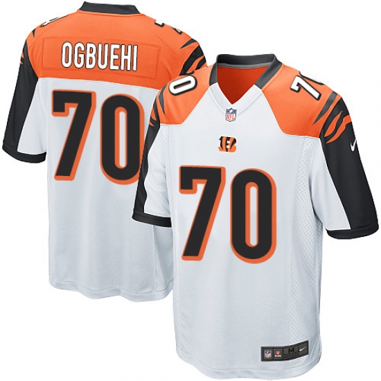 Men's Nike Cincinnati Bengals 70 Cedric Ogbuehi Game White NFL Jersey