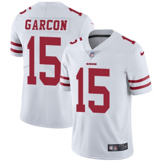 Youth Nike San Francisco 49ers 15 Pierre Garcon Elite White NFL Jersey