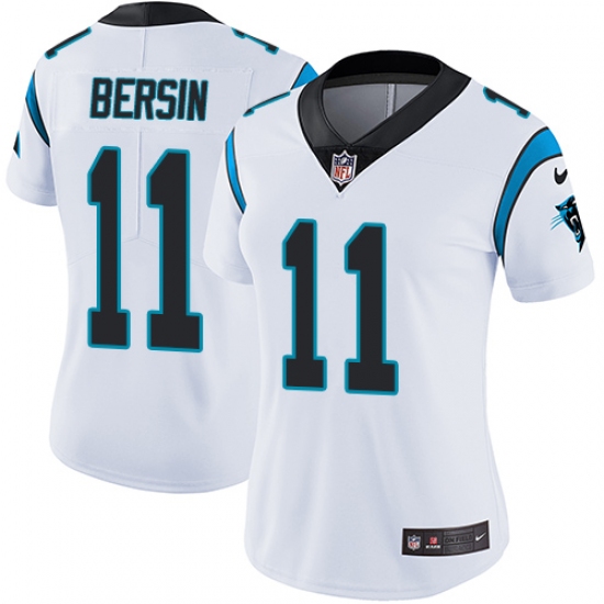 Women's Nike Carolina Panthers 11 Brenton Bersin White Vapor Untouchable Limited Player NFL Jersey