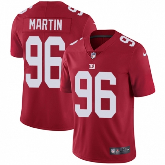 Men's Nike New York Giants 96 Kareem Martin Red Alternate Vapor Untouchable Limited Player NFL Jersey