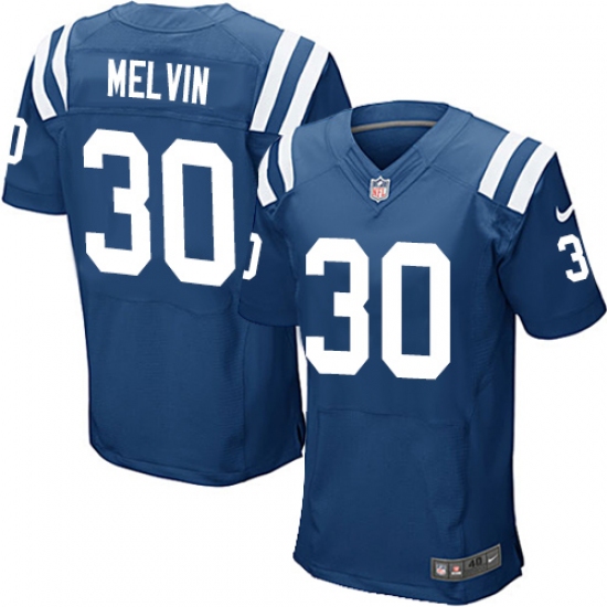 Men's Nike Indianapolis Colts 30 Rashaan Melvin Elite Royal Blue Team Color NFL Jersey