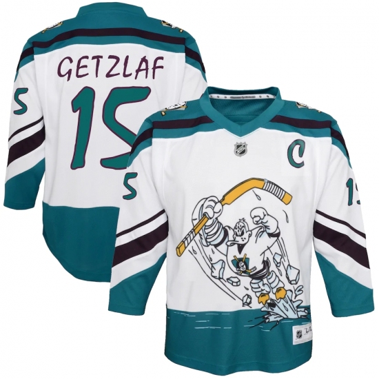 Youth Anaheim Ducks 15 Ryan Getzlaf White 2020-21 Special Edition Replica Player Jersey