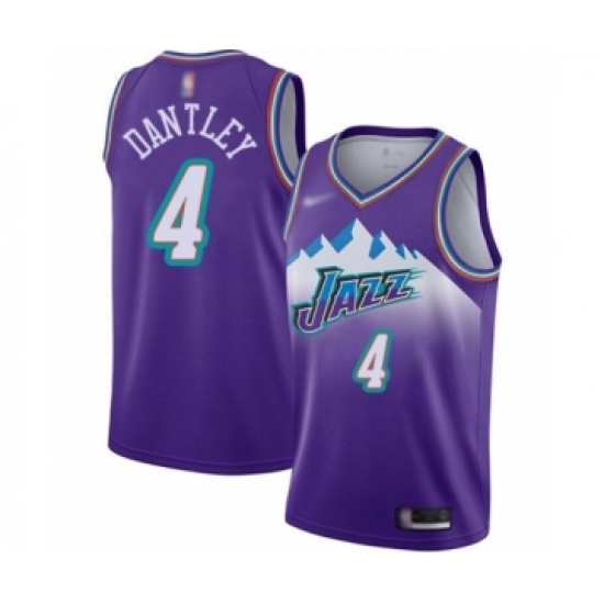 Youth Utah Jazz 4 Adrian Dantley Swingman Purple Hardwood Classics Basketball Jersey