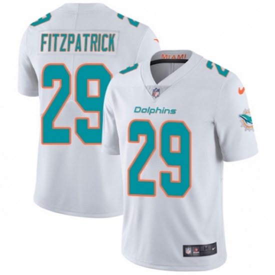 Men's Nike Miami Dolphins 29 Minkah Fitzpatrick White Vapor Untouchable Limited Player NFL Jersey