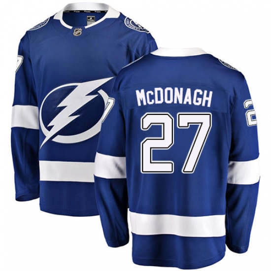 Men's Tampa Bay Lightning 27 Ryan McDonagh Fanatics Branded Royal Blue Home Breakaway NHL Jersey