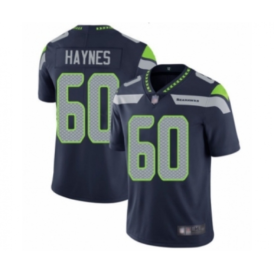 Men's Seattle Seahawks 60 Phil Haynes Navy Blue Team Color Vapor Untouchable Limited Player Football Jersey