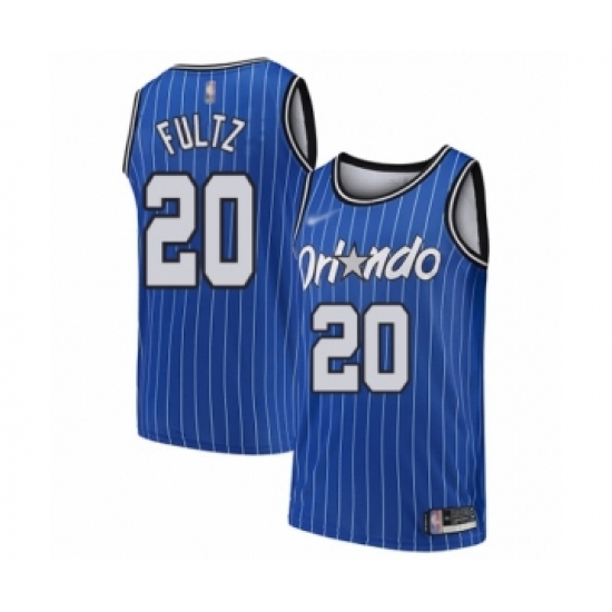 Women's Orlando Magic 20 Markelle Fultz Swingman Blue Hardwood Classics Basketball Jersey