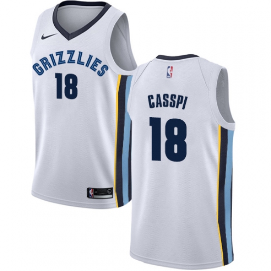 Youth Nike Memphis Grizzlies 18 Omri Casspi Swingman White NBA Jersey - Association Edition