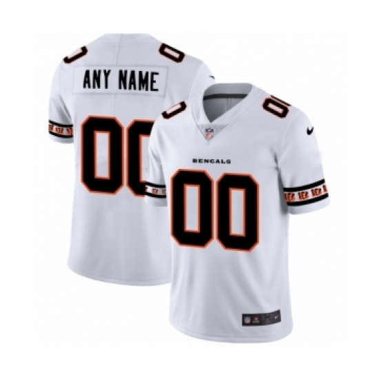 Men's Cincinnati Bengals Customized White Team Logo Cool Edition Jersey