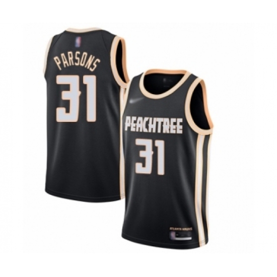 Youth Atlanta Hawks 31 Chandler Parsons Swingman Black Basketball Jersey - 2019 20 City Edition