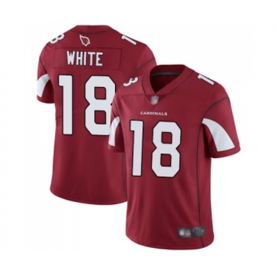 Men's Arizona Cardinals 18 Kevin White Red Team Color Vapor Untouchable Limited Player Football Jersey