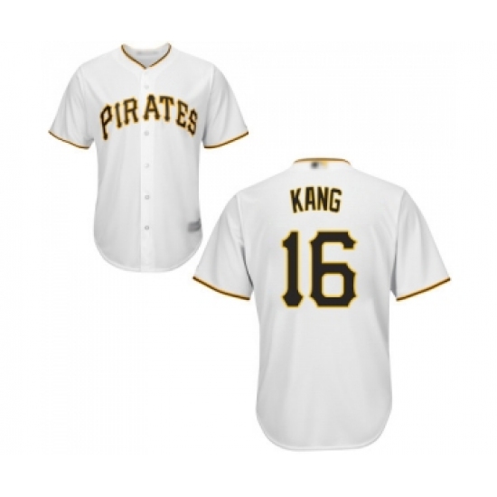 Men's Pittsburgh Pirates 16 Jung-ho Kang Replica White Home Cool Base Baseball Jersey