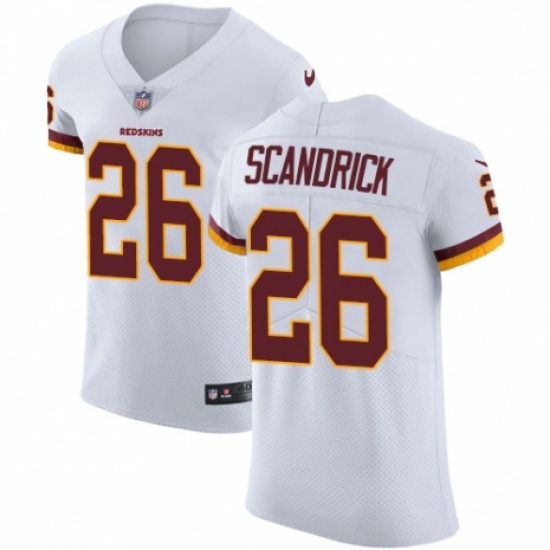 Men's Nike Washington Redskins 26 Orlando Scandrick White Vapor Untouchable Elite Player NFL Jersey