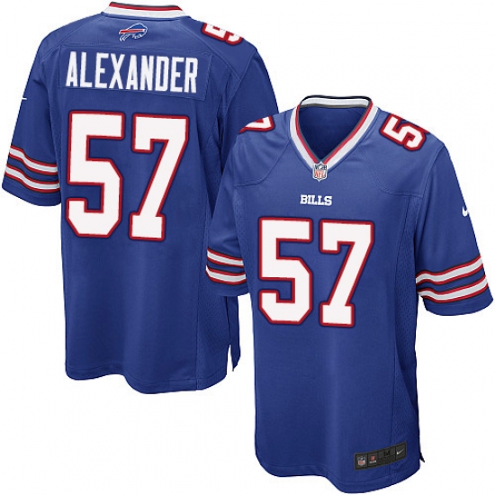 Youth Nike Buffalo Bills 57 Lorenzo Alexander Game Royal Blue Team Color NFL Jersey