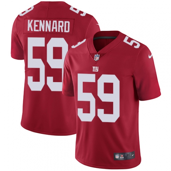 Men's Nike New York Giants 59 Devon Kennard Red Alternate Vapor Untouchable Limited Player NFL Jersey